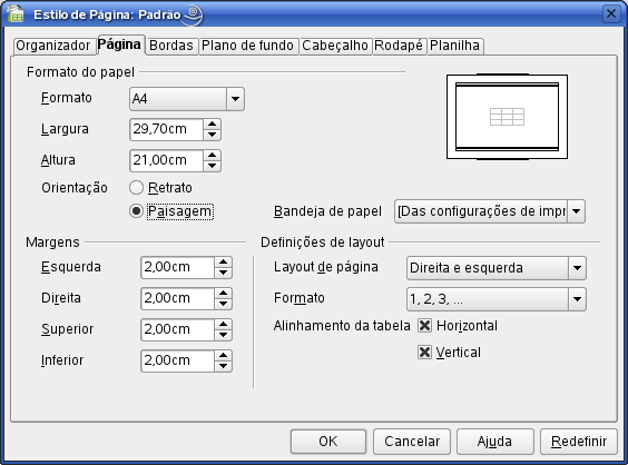 19.8.4 Visualizando a Impressão Na Planilha o modo de edição não representa a mesma visualização que obtemos na impressão do documento.