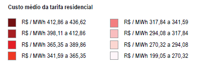 Aproveitamento Fotovoltaico Residential Tariffs [2,20 R$/ ] 18,8 19,8 ct/kwh 18,1 18,8 ct/kwh 16,6 18,1 ct/kwh 15,5