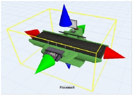 Simulação Aplicada: Modelagem e Análise usando o FlexSim Objetos podem ser movimentados e alterados individualmente e seu formato 3D.