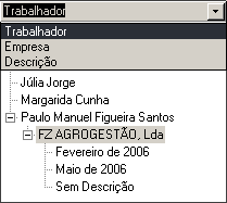 Como se utiliza 37 - No exemplo da figura é possível seleccionar entre seis trabalhador.