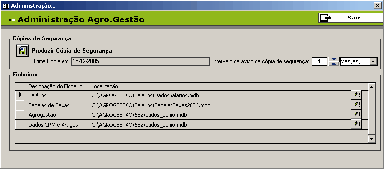 2 SALÁRIOS Instalar 1 o programa (consultar a FZ AGROGESTÃO para informação relativa a possíveis interferências com algumas versões do Microsoft Office).