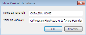ELOTECH_HOME - C:\Elotech CATALINA_HOME - C:\Program Files\Apache Software Foundation\Tomcat 7.