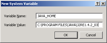 Em System variables escolher a variável path e acrescentar o endereço aonde esta instalado o programa Java.