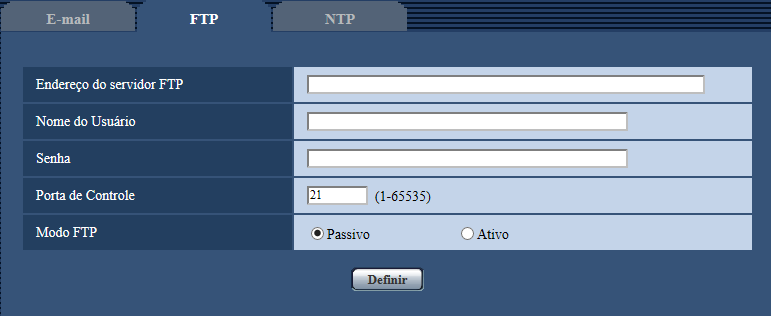 16 Configuração dos ajustes dos servidores [Servidor] IMPORTANTE Quando inserir o nome do host para Endereço de Servidor SMTP ou Endereço de servidor POP é necessário configurar os ajustes DNS na