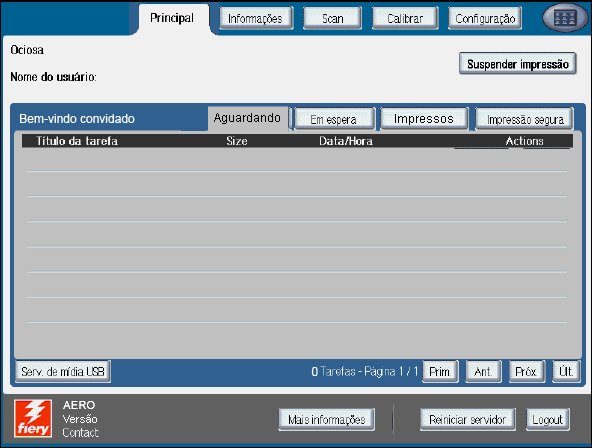 IMPRESSÃO NO MAC OS X 27 7 Digite os valores para outros campos conforme necessário e envie sua tarefa para o EX Print Server. 8 Clique em OK. 9 Clique em OK.