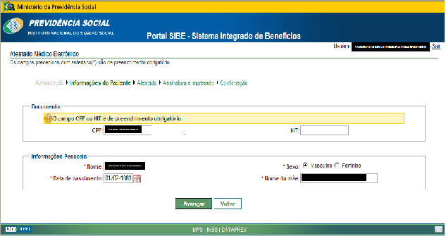 Clicar no botão 'Autenticar com certificado digital': Informar a senha do certificado digital (obtida na