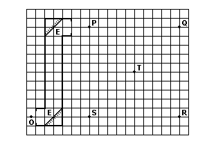 42. (Unifesp) Numa sala, onde foram colocados espelhos planos em duas paredes opostas e no teto, um rapaz observa a imagem do desenho impresso nas costas da sua camisa.