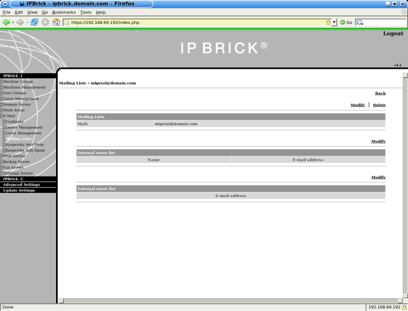 44 IPBrick.I Figura 3.28: Correio Electrónico - Inserir Figura 3.