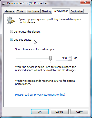 Desde que você utilize um pendrive de fabricação recente, de 1 GB ou mais, ligado a uma porta USB 2.0, você realmente perceberá alguma diferença no tempo de carregamento dos programas.