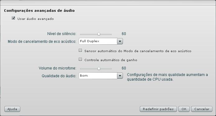 Configurações iniciais Aqui, pode-se