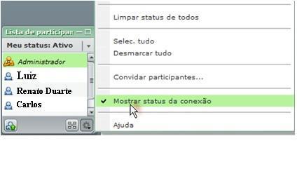 Conhecendo as ferramentas de gerenciamento de reuniões Suponha que o administrador tenha configurado a sala para enviar