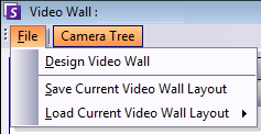 Configurando e gerenciando um video wall Capítulo 2 Save Current Video Wall Layout/Load Current Video Layout Este layout é salvo no computador remoto (cliente) e NÃO no computador de controle.