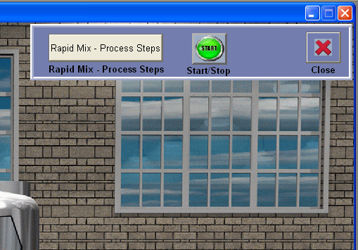 Abra a tela Rapid Mix Process Steps.