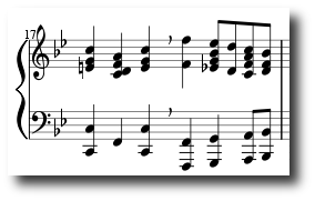 Símbolo de respiração na partitura: Trêmulo O trêmulo é uma repetição rápida de uma nota ou uma alternância rápida entre duas ou mais notas. É indicado através de traços que cortam a haste das notas.