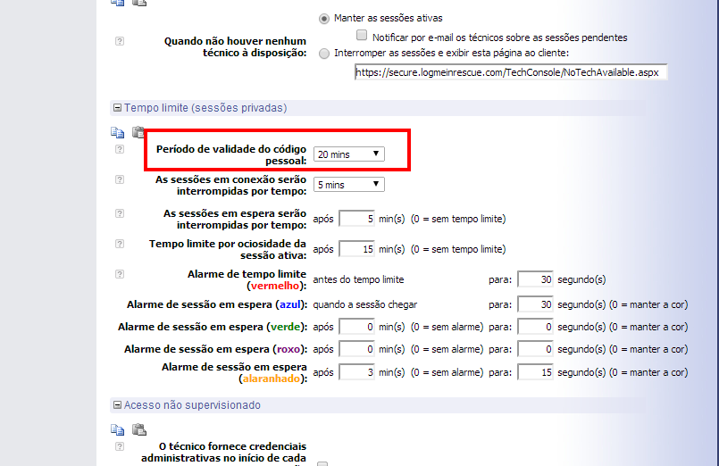 10.1 - PIN: Pin ele irá gerar o Código para acesso ao LogMeIn. Clicando no botão, depois do número do PIN, você colocará a Frase Pronta na descrição do Chamado para ser enviada ao usuário.