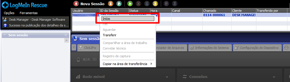 10.4 - O usuário também pode receber o código pelo telefone e inserir o PIN diretamente no Portal do cliente https://desk.