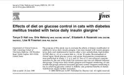 Pharmacodynamics of Insulin Detemir and Insulin Glargine Assessed by an Isoglycemic Clamp Method in Healthy Cats Volume 24, Issue 4, pages 870-874, 18 JUN 2010 DOI: 10.1111/j.1939-1676.2010.0544.