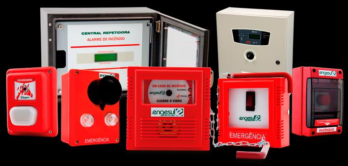 É constituído por detectores automáticos, baseados na detecção de fumo, chama, calor e por acionadores manuais.