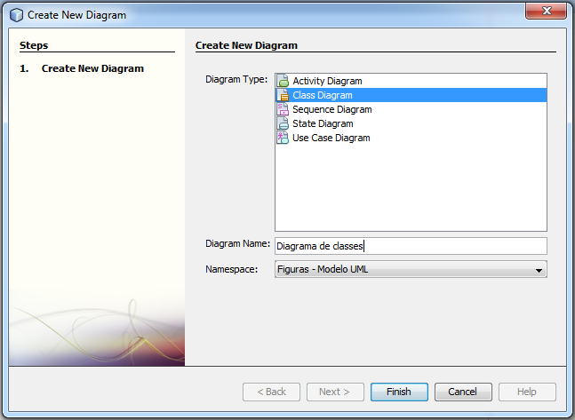 Criar Diagrama de Classes de Projecto Java Existente 5/6 5.