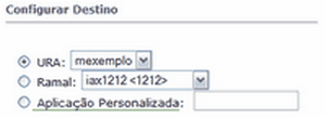 19 DigiVoice Meucci Em Configurar Destino: Defina o destino da ligação Ex.: URA, Ramal etc; Clique em Aplicar Obs.