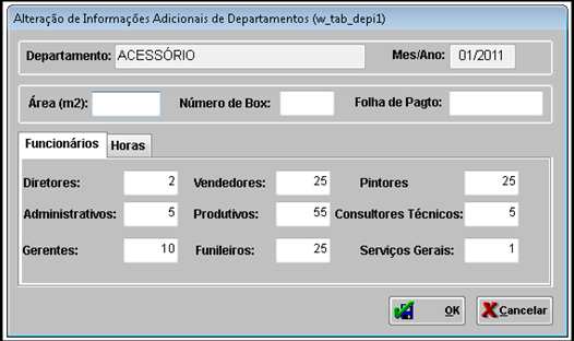 dentre outras informaçoões, como ilustra a figura 04 e figura 05. Figura 04 Tela de informações adicionais.