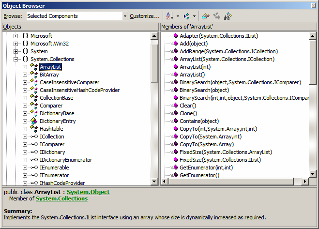 Janela Class View A janela Class View (ou Visualizador de Classes ) é mais uma implementação visando facilitar o trabalho com o modelo de programação orientada a objetos e pode ser acessada através