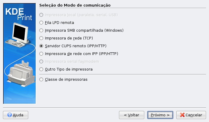 Não se esqueça de fazer o compartilhamento da impressora, conforme descrito na página anterior.