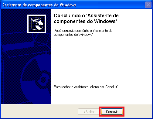 Aguarde o final desta instalação. E depois clique em Concluir para finalizar o processo. b) Instalação no Windows Vista/Seven Obs.