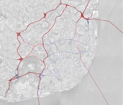 A Cidade de Lisboa Procura externa diária 40 000 veíc./dia 45 000 veíc./dia 115 000 veíc.