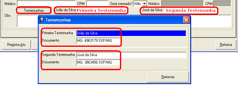 Dê dois cliques em cima do nome; confirme as informações para o Óbito. Dados do Óbito Local do Falecimento: digite o nome do local do falecimento (ex: nome do hospital; nome da rua; etc.