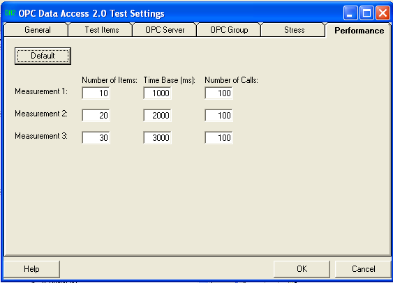 65 Figura 39 Configuração Aba Performance CTT Fonte: Elaborado pelo Autor Durante os testes realizados com o Servidor OPC DA (Figura 40), verificou-se que três funcionalidades da interface gerada