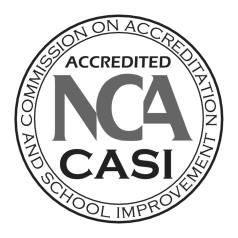 Americano certificado pela North Central Association of Colleges and Schools