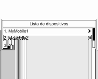 214 Telemóvel Ligação de um telemóvel memorizado na lista de dispositivos Escolha o telemóvel desejado e, em seguida, seleccione a opção Seleccionar no menu apresentado.