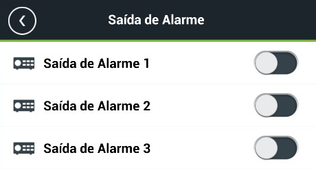 Saída de alarme Você pode habilitar ou desabilitar a saída de alarme através do gerenciamento remoto conforme os passos a seguir: Passo 1: na interface de Gerenciar o dispositivo, clique sobre o