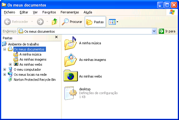 EXPLORADOR DO WINDOWS Se preferir ver os seus ficheiros numa estrutura hierárquica, irá gostar de utilizar o Explorador do Windows.