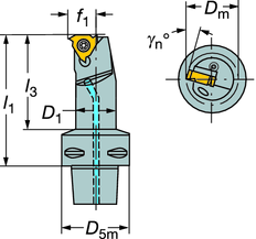 orothread 266 Rosqueamento interno Unidades de corte oromant apto orothread 266 Fixação por parafuso arra de aço com refrigeração interna x-266r/lkf m min m min i mm in. 22 1/2 32-50 1.260-1.