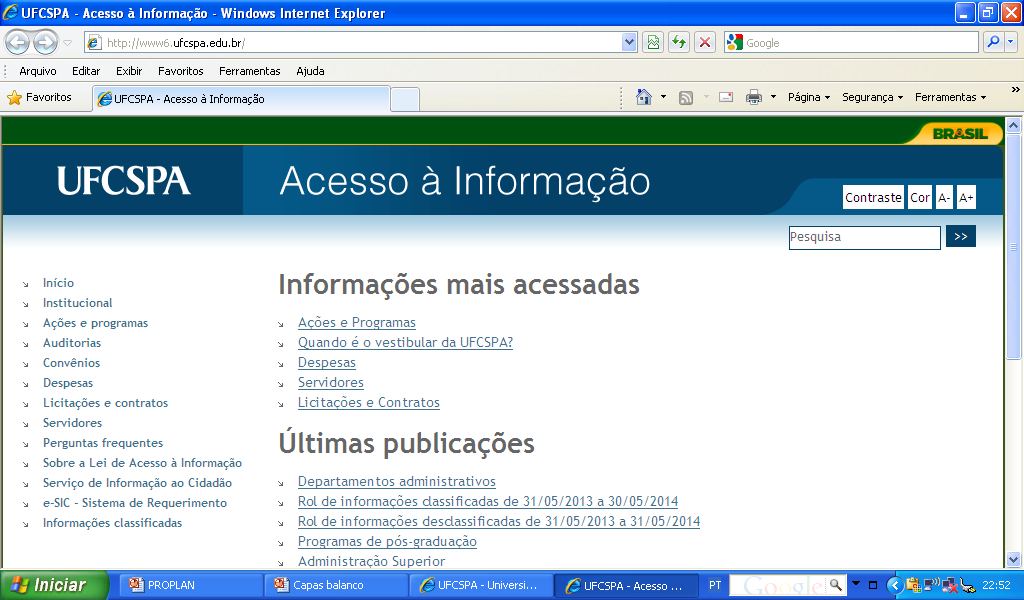 Indicadores de Responsabilidade Social Transparência Prestação de Contas anual: Relatório de Gestão (TCU)