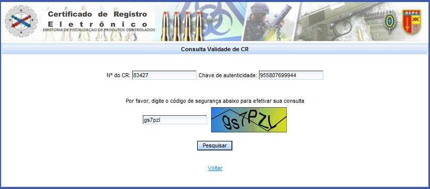 2.2 CONSULTA DE AUTENTICIDADE para futuras consultas.