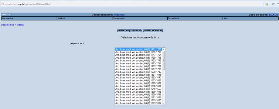 5 INDEXANDO ANALÍTICAS Com perfil Documentalista, ir