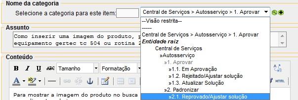 Publicar e clique em Atualizar; Após edição e com a categoria da fase correta, a solução já