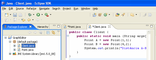 Em baixo do IDE, na consola aparece a frase: HelloWorld. Em caso de erro, na mesma posição do IDE no TAB problems surge a descrição do erro e das linhas onde ocorrem. 2.