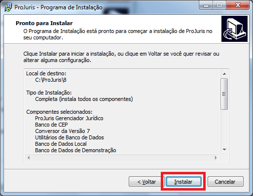 P á g i n a 16 As opções a seguir são de preferência do usuário, menos a ultima Flag (Instalar acesso para Interbase) que deverá ser mantida