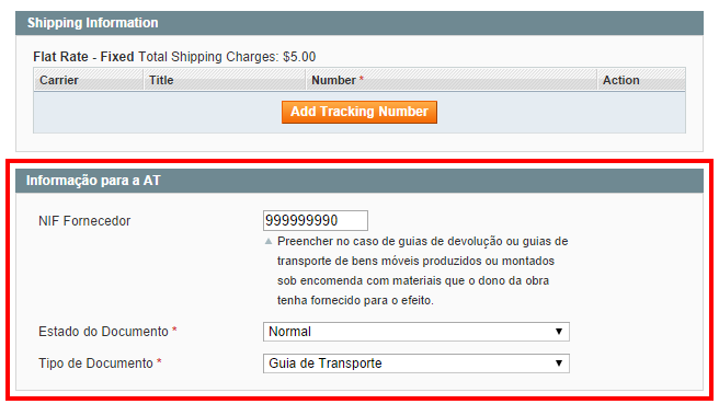 Utilização A extensão WShippingDocs é muito simples de utilizar. Existem 3 operações base que é possível fazer.