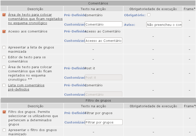 218 CAPÍTULO 4. ANEXO A - AÇÕES TIPO Poderemos colocar como obrigatório a visualização do documento em causa, selecionando, para tal, a opção Obrigatório no link para o documento.