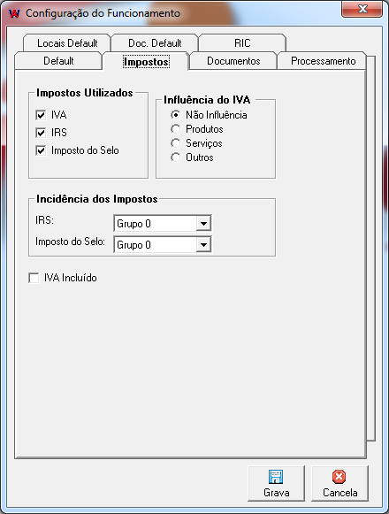 Loc.Fic. Segurança Localização dos ficheiros das seguranças automáticas.