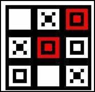 Logo após se monta um tilemap com especificações da posição de cada tile (com base em sua numeração e/ou posição) que comporá o cenário: Imagem de um tilemap, composto por uma matriz de números