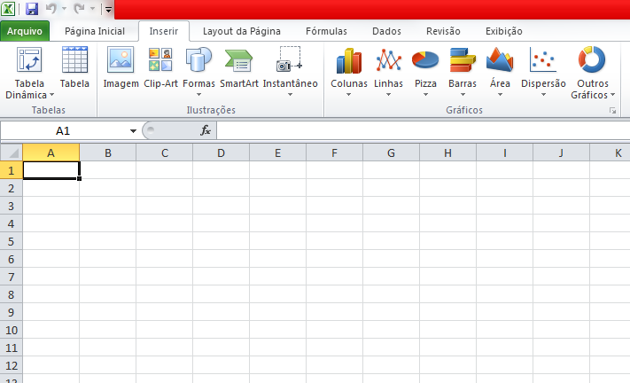 Gráficos no Excel A geração de gráficos no Excel consiste em uma forma visual de exibir o contexto das informações inseridas na planilha do Excel, permitindo uma melhor visualização e análise dos
