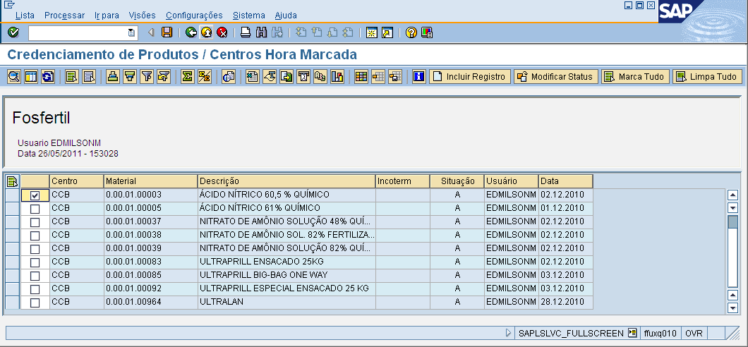 e) YSHM07 Credenciamento de Produtos para e-hm Figura 18.