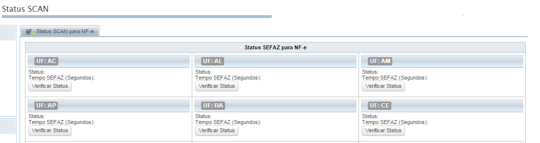 7.5.4 Download do Motor Periférico Executa o download do DF-e Connect (motor periférico) para a emissão de DF-e. Essa ferramenta só está disponível na versão Connect. 7.5.5 Disponibilidade de Serviços Menu de ações de conferência de disponibilidade de serviços.