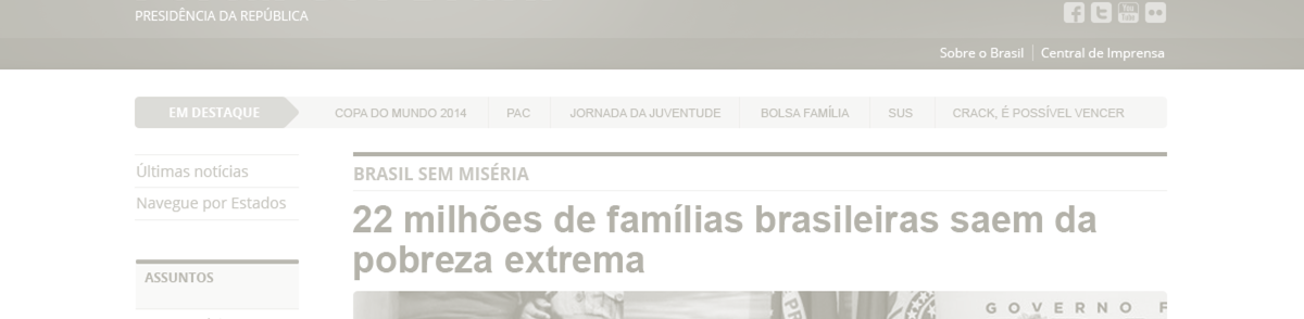 Área de destaques Barra de destaque A barra de destaque abriga links para assuntos importantes do órgão, geralmente